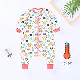 No más sábanas o mantas sueltas o pateadas.Los sacos de dormir para bebés brindan un ambiente acogedor y seguro para que su hijo duerma, lo que significa más sueño para su hijo y para usted.