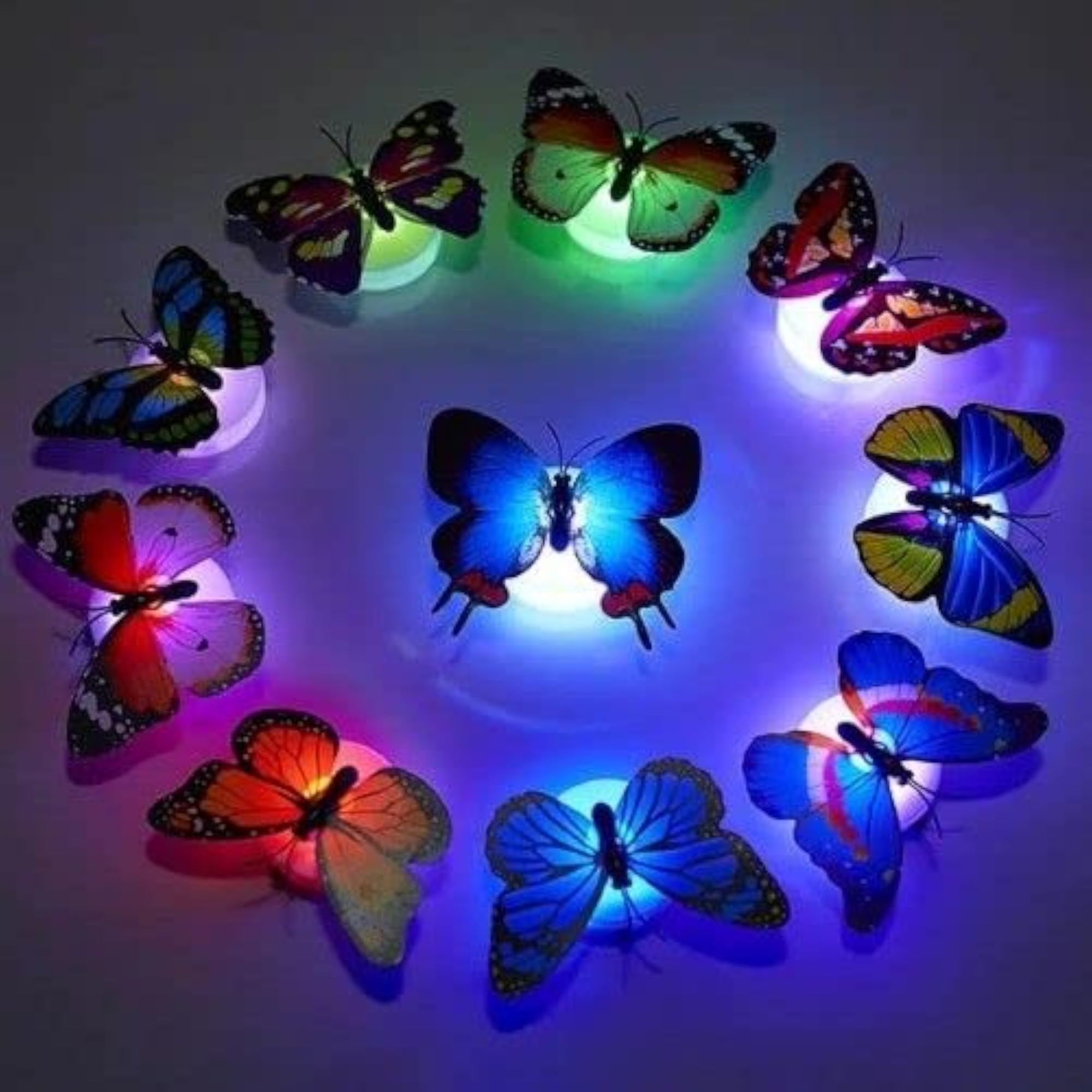 LED Lights Butterfly 3D Wall Stickers