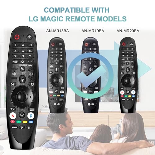 Image of ExploreHome Replacement for LG-Voice-Magic-Remote-Control for LG-Smart-TVs,for LG OLED UHD QNED NanoCell 4K 8K Models,for LG AN-MR20GA AN-MR19BA AKB75855501 Remote with Voice and Pointer Function