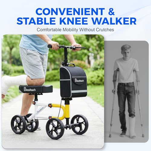 Image of BlessReach Lightweight Knee Scooter for Adults for Foot Injuries,Knee Pad