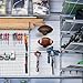 Iyulania Set of 2 Wall Mounted Football Display Stands, Metal Ball Storage Rack for Sports Decor, Garage or Man Cave, Bronze