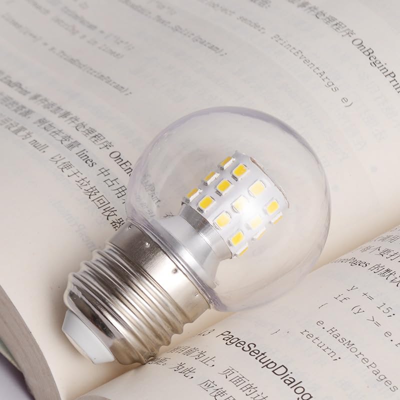 Bombilla LED Magic Bean redonda y transparente E27, AC230V 7W, base de rosca estándar para iluminación doméstica, no regulable (7W 230V 10pcs/Cálido blanco 3000K)