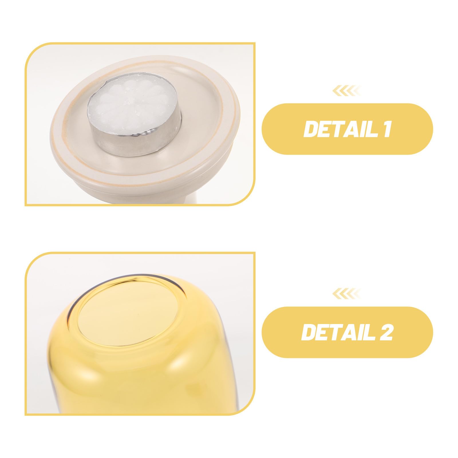 Portavelas de Vidrio Antiviento para Velas de Té Decorativo