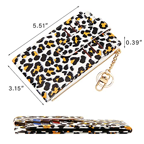 OIDERY RFID Card Holder Wallet for Women Slim Bifold Zipper Card Organizer Wallets with Gift Box2