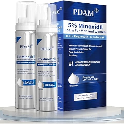 Pdam 5% Minoxidil Foam Hair Regrowth Cover