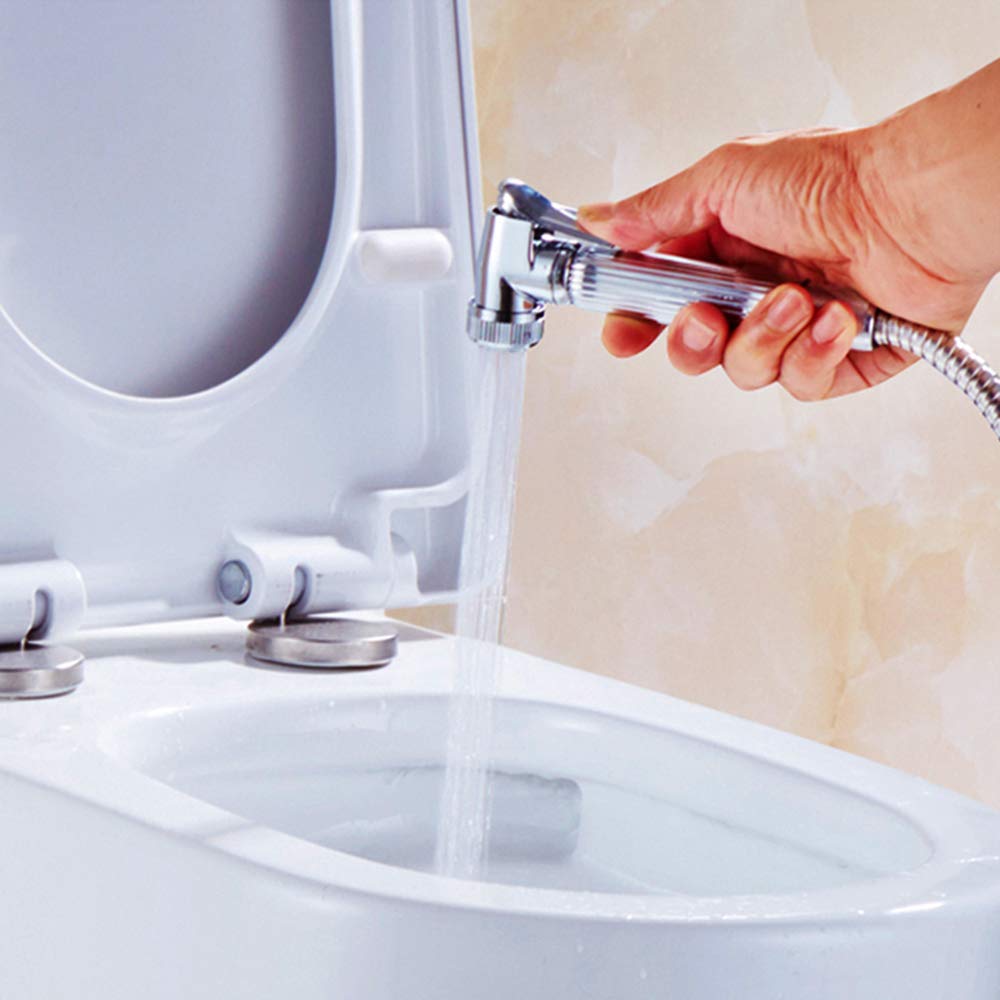 Moderne Chromé Bidet Pulvérisateur avec de l'eau Froide en Laiton Kit Pulvérisation Poignée Simple Vaporisateur Hygiénique Parfait Toilette Bidet Spray pour Hygiène Personnelle