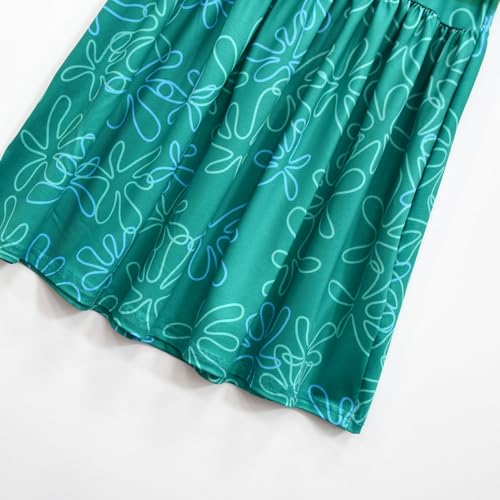 Girls Flutter Graphic Dress Kids Fancy Princess Dresses for 3-12Y4