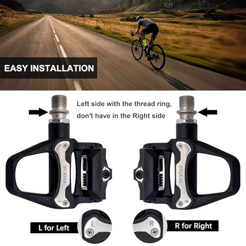 Road Bike Clipless Pedals Matte Black