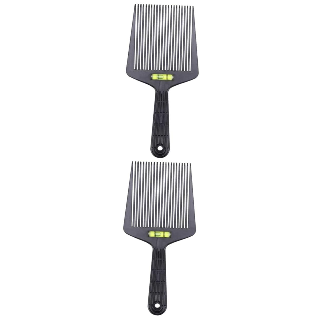 Mikinona Peine De Peluquería De 2 Piezas Para Hombres Material Abs Para Uso Doméstico Hotelero Barbería Salón Estático Sin Mango.