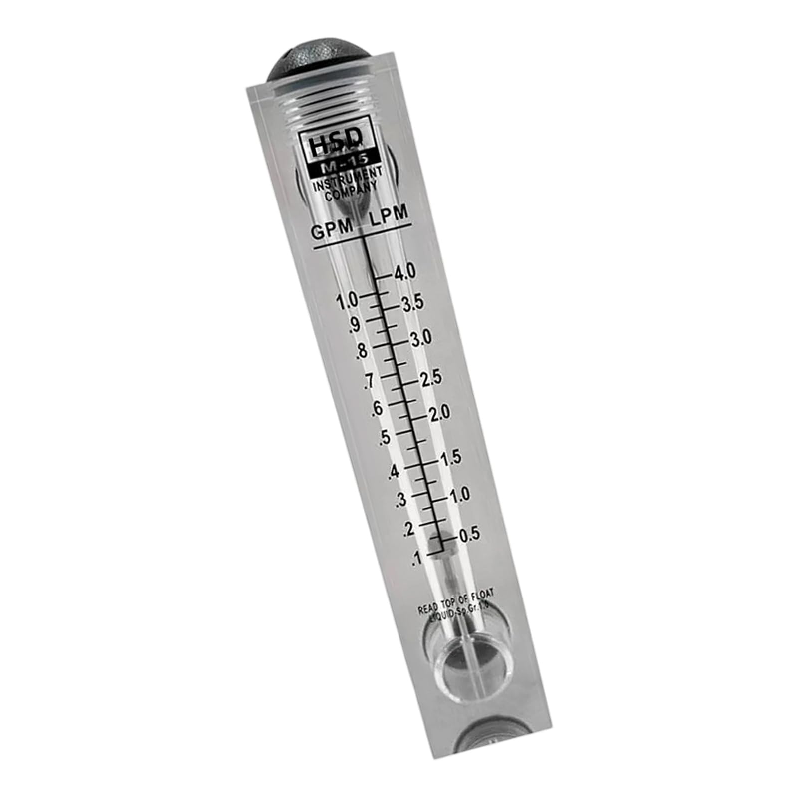 Compact Liquid Meter for Agriculture Applications with Stable Clear Display Acrylic Stream Meter