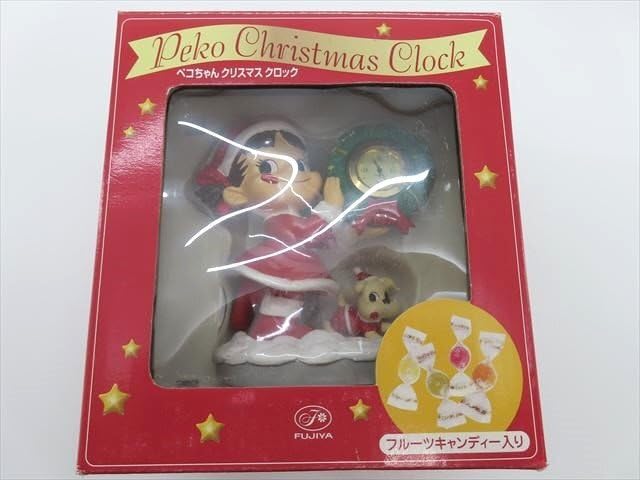 タイムセール中　不二家　新品　ペコちゃんレトロ置き時計 タイムセール中 不二家 新品 ペコちゃんレトロ置き時計