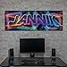 vr213 tjapalo® Xtra-Robust Gamer Poster mit Namen Wandbild Gaming Zimmer cooles gamer wandtattoo junge name Gamer Bild für die Wand Poster für Teenager, Größe: B100xH35cm