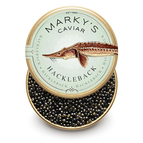 MARKY'S Hackleback Black American Caviar - 3.5 oz / 100 g - Premi...