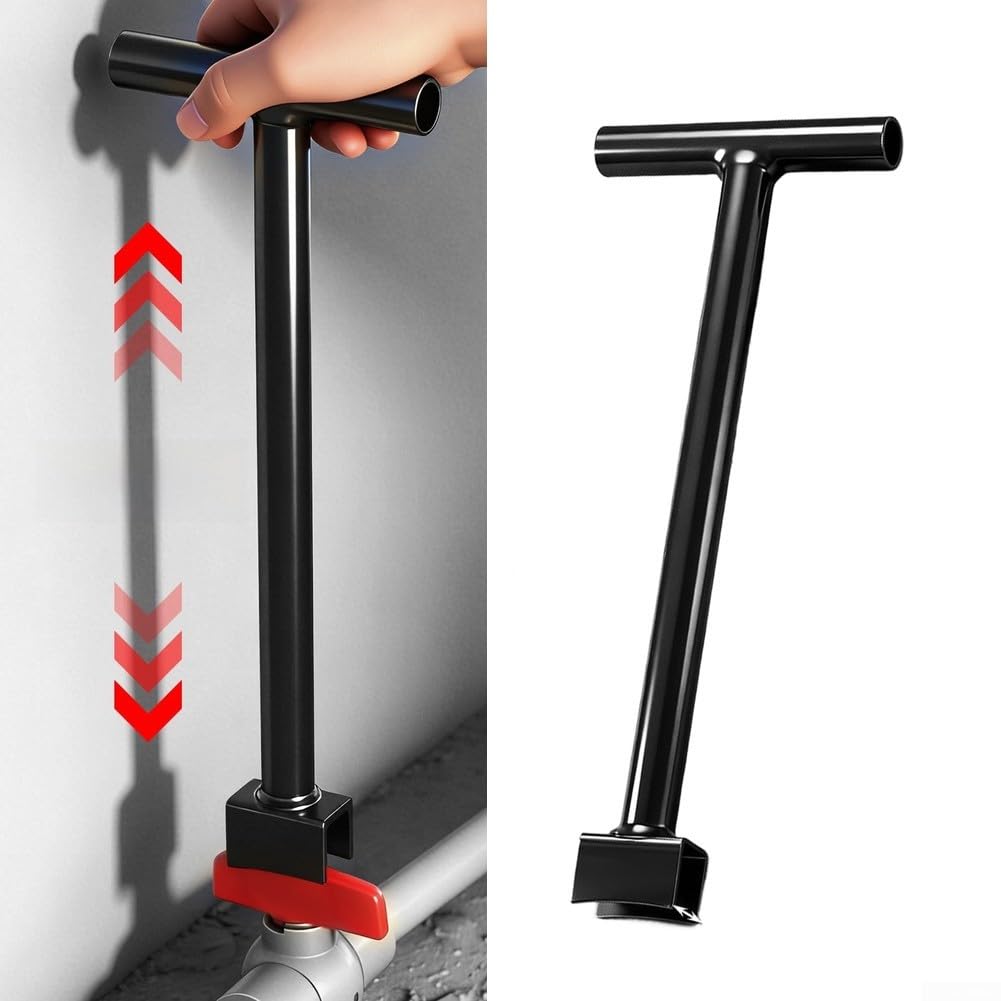 Chiave ausiliaria estesa per valvole da 21 mm con portata di 30 cm e manico ergonomico in lega nera per spazi ristretti (100 mm)