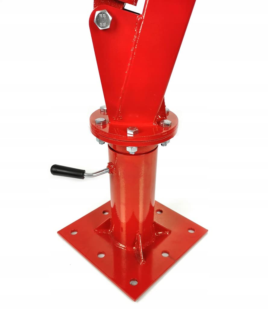 IMJ-Global Gru Gruetta Idraulica 1T | Girevole 360° | Pieghevole | Sollevamento Motore per Officina Furgone