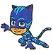 PJ Masks Pyjamasques Catboy 1 Disney - Ecusson thermocollant patches appliques, Taille: 7,5 x 7 cm