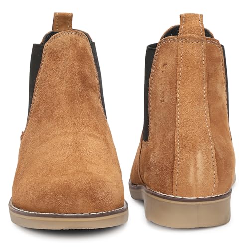 Image of Kraasa Men's Chelsea Boots for Men, Premium Vegan Leather, Fashion Ankle, Modern Casual, Smart Casual & Formal Footwear