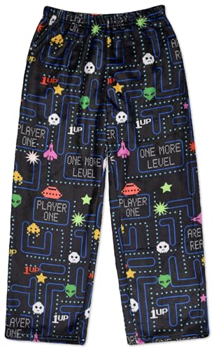 iscream Big Boys Fun Print Silky Soft Plush Fleece Pants - Fun and Games Collection