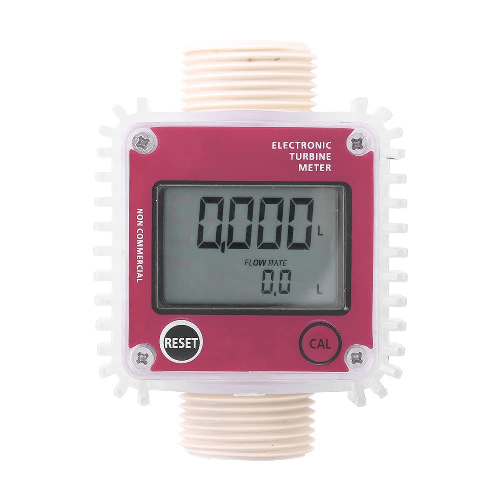 K24 LCD Digital Diesel Oil Fuel Turbine Flow Meter Sostanze chimiche Liquid Water Tester