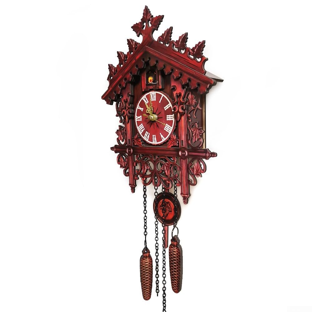 Horloges coucou vintage fabriquées à la main avec grand chiffres romains pour salon, maison, chambre, bureau, hôtel (KB-201)