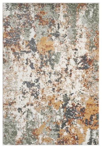 Keen Home Design Area Rugs - 9x12 Non-Shedding, Abstract Rugs for Kitchen, Living Room, Bedroom, Dining Room, Entryway - Size: 9'2