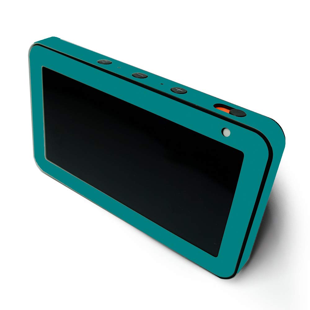 MightySkins Skin for Amazon Echo Show 5 (Gen 1 & Gen 2) - Solid Teal | Protective Viny wrap | Easy to Apply and Change Style | Made in The USA