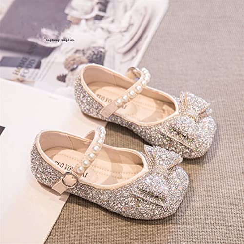 Kids Sandals Girls Classic Stretch Soft Leather Princess Dress Flat Fashion Personalized Buttery Feeling Rhinestones Shoes3
