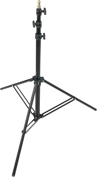Kupo Single Handed Stand, One-Hand Operation Aluminum Stand, Maximum Height 8, Folds to 29, Compact Design for Solo Shooters, Silver KS041811