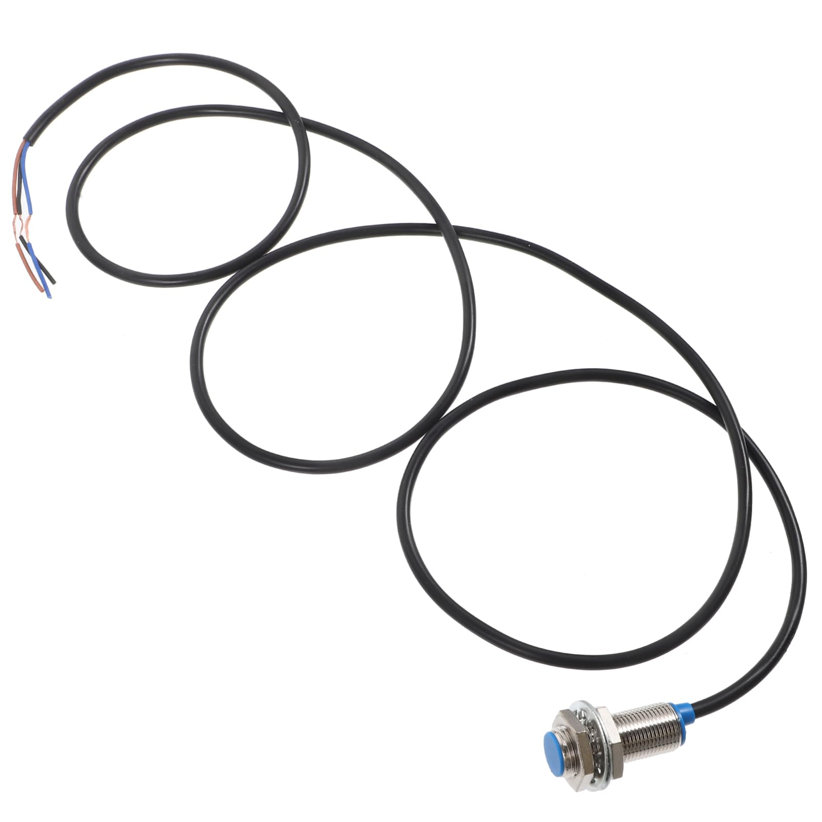 FUNOMOCYA Hall Sensor Inductive Proximity Sensor Proximity Sensor for Car Proximity Detector Proximity Sensor for 3D Printer Hall Effect Sensor Cylindrical Type Detector Copper Plastic Pbt