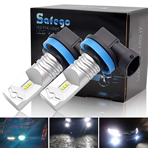 H11 Lampes Ampoules Antibrouillard - Safego H16(JP) H8 H9 6SMD CSP LED 30W Phares BULB LED ULTRA BLANC pour Voiture Auto LED Ampoule Bulb Lumière Anti-brouillard Xenon Blanche 12V
