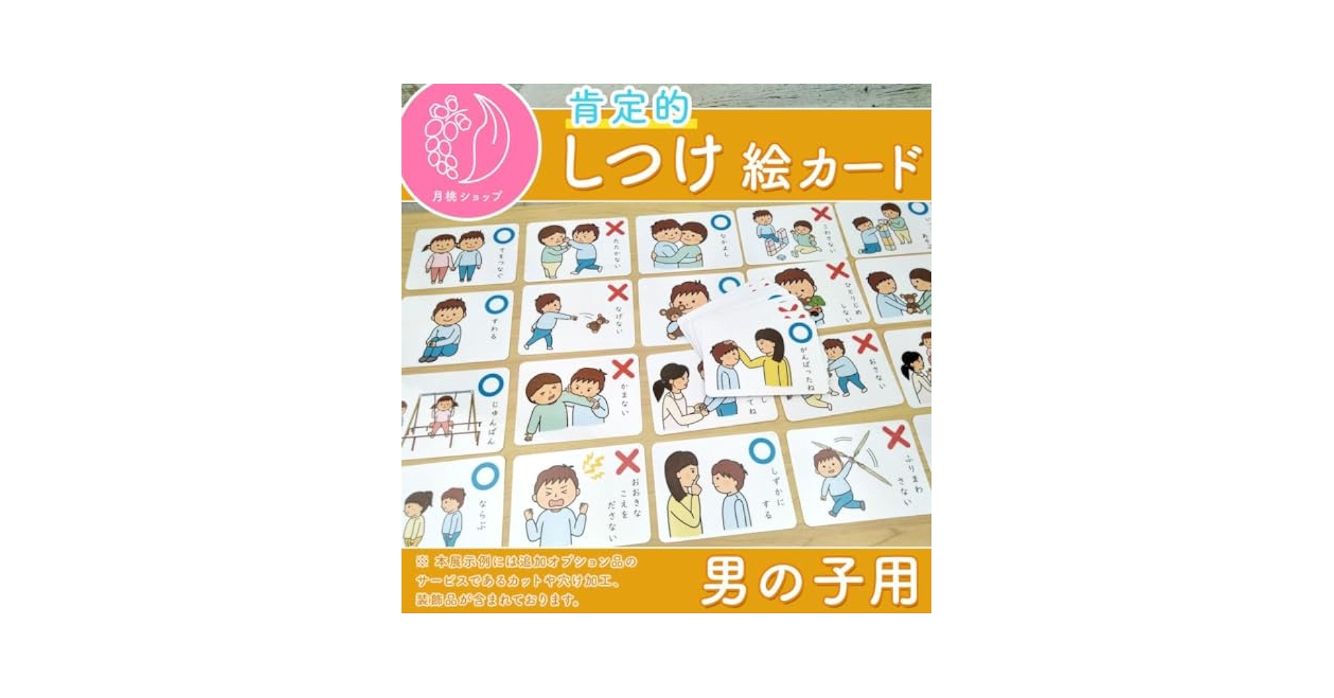 nnnしつけ絵カード 男の子用　視覚支援 発達障害 自閉症 療育グッズ しつけ絵カード 男の子用 視覚支援 発達障害 自閉症 療育グッズ