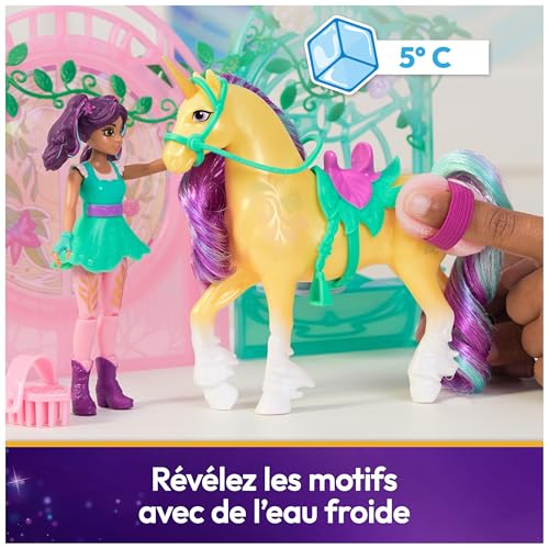 Playset Mini Poupée Ava Et Leaf Unicorne Academy Spinmaster La Boite - vue 5