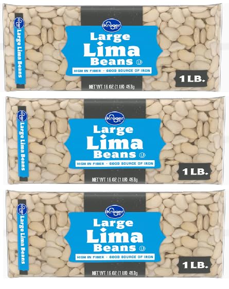 Large Lima Beans (3 Bags, 16 oz. each)