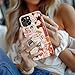 MERRO for iPhone 14 Plus Case - Wireless Charging Compatible - Dual-Layer Hard Shell & Silicone Cover - Protective Phone Case with Cute Wildflower Designs for Women - Whimsical Collage