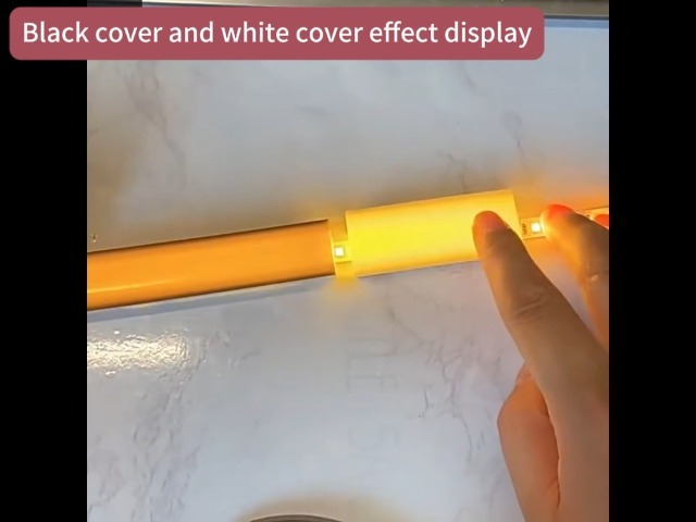 Image of 16.4FT Recessed Flexible LED Diffuser Channel, Silicone Black Bendable LED Diffuser Strip Light Tube Cover for Background Decoration, Wall, Cabinet and Indoor Outdoor Lighting (20 x 10mm)