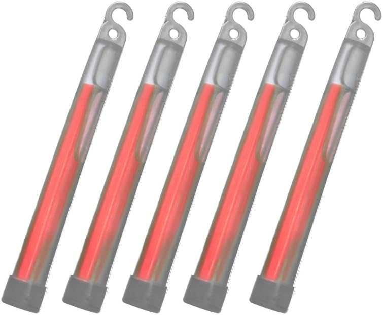 6" Glow Sticks Package of 25 (RED)