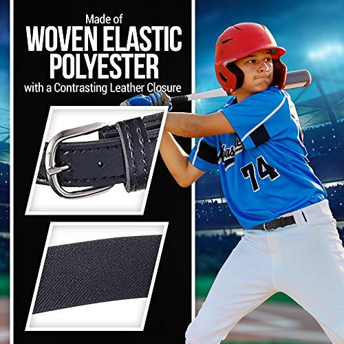 Hold’Em Baseball Belt Boys Leather Closure Elastic Adjustable Sport Strap3