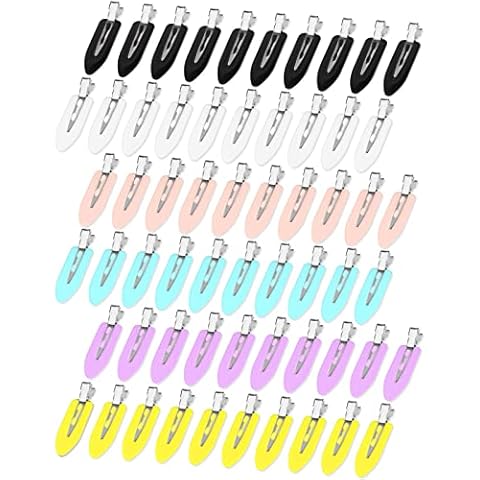 60 Pcs No Crease Hair Clips, No Bend Hair Clips, Makeup Clips For Styling Sectioning, Small Duck Billed Clips for Women Girls Thick Thin Hair Cover