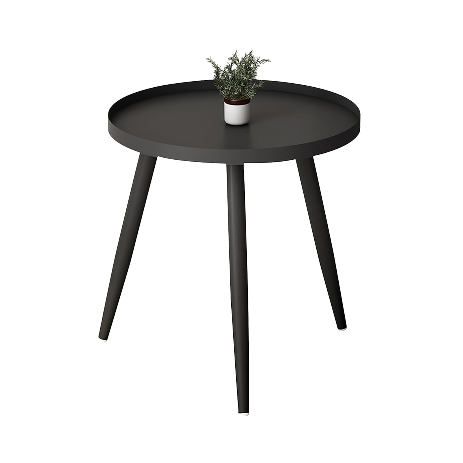 Amazon｜ZJUN - メタルローテーブル、3本脚付き円形サイドテーブル