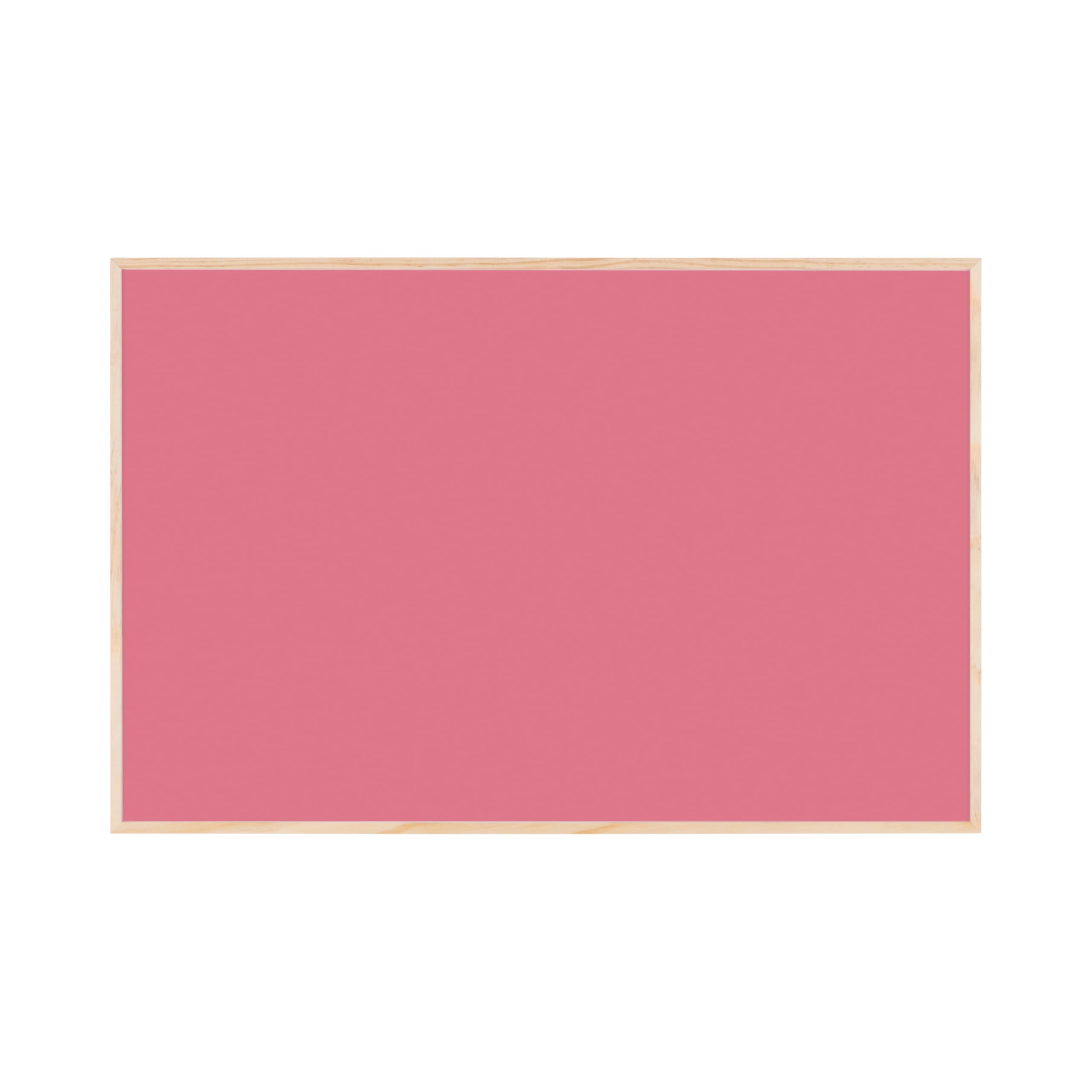 Bi-Office Earth New Basic Magnetyczna Tablica Fuchsia, 88,5 x 58,5 cm, Lakierowana Stalowa Powierzchnia, Rama z Naturalnego Drewna Sosnowego