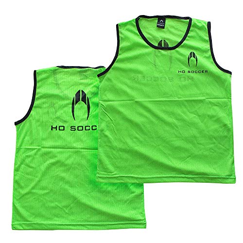 HO Soccer Petos - Team (Packs de 12 Unidades) - Green Petos para Entrenamiento De Fútbol, Unisex Adulto, Verde, XL