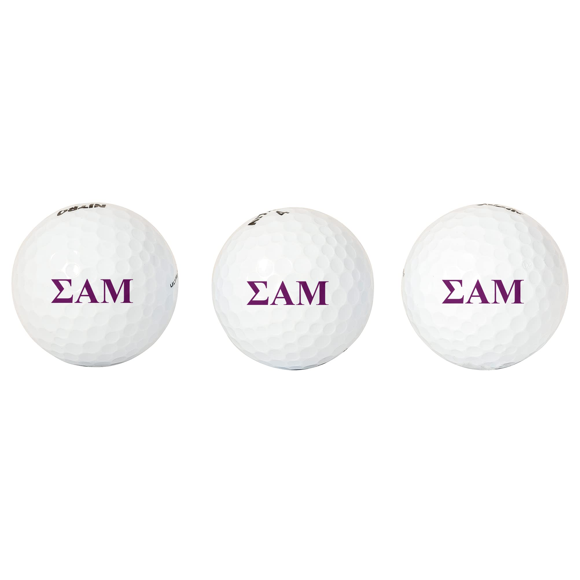 Desert Cactus Sigma Alpha Mu Golf Balls 3 Pack Full Color Golf Ball (Letter)