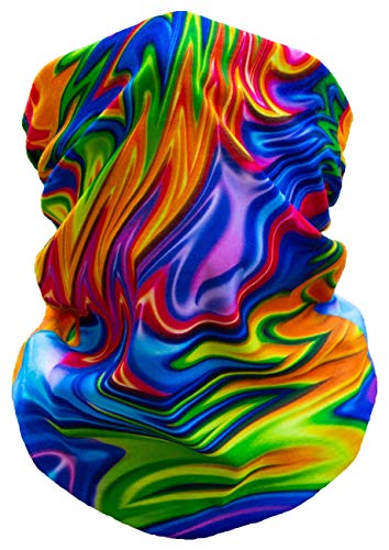 Six11 Face Mask Bandana for Outdoors, Festivals, Raves, Dust (Color Explosion)