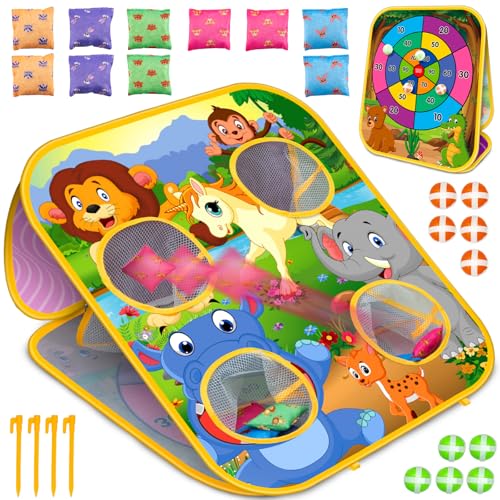 Bean Bag Toss Game for Kids - Cornhole Board Outdoor Toys for Toddlers -Party Activities...