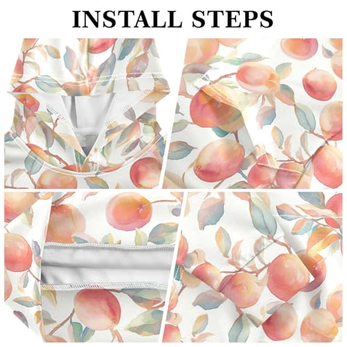 KLL Watercolor Peaches Toddlers and Boys' Sweatshirt Casual Pullover Hoodie with Kangaroo Pocket3