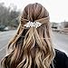 Joez Wonderful Rhinestone Hair Clips, Silver Bridal Hair Accessories for Women, Sparkly Crystal Hair Pins, Fancy Flower Hair Barrettes for Wedding, Bride, Long Hair (1 Pcs)