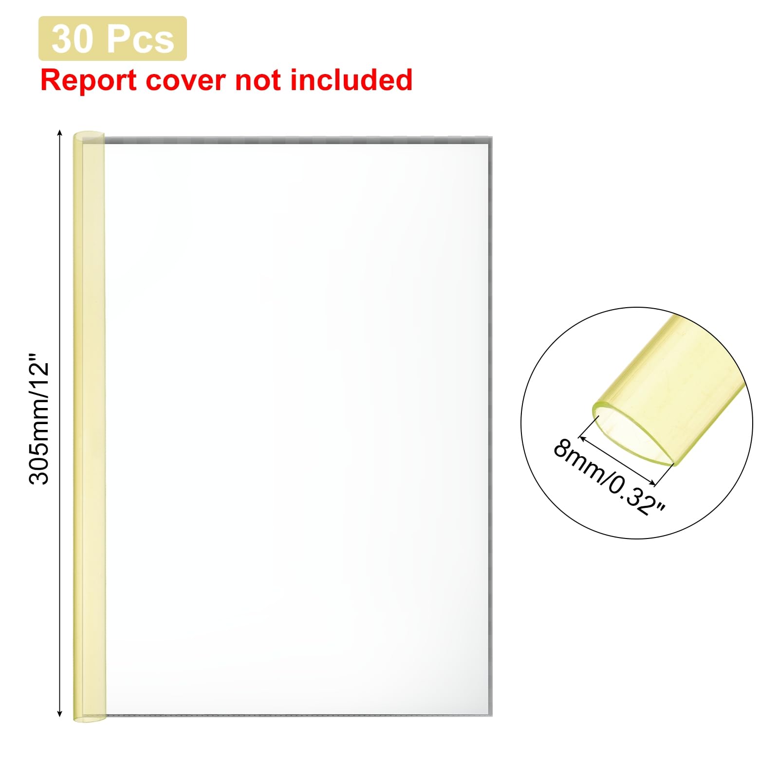 PATIKIL 30Pcs Binding Bars - Image 2