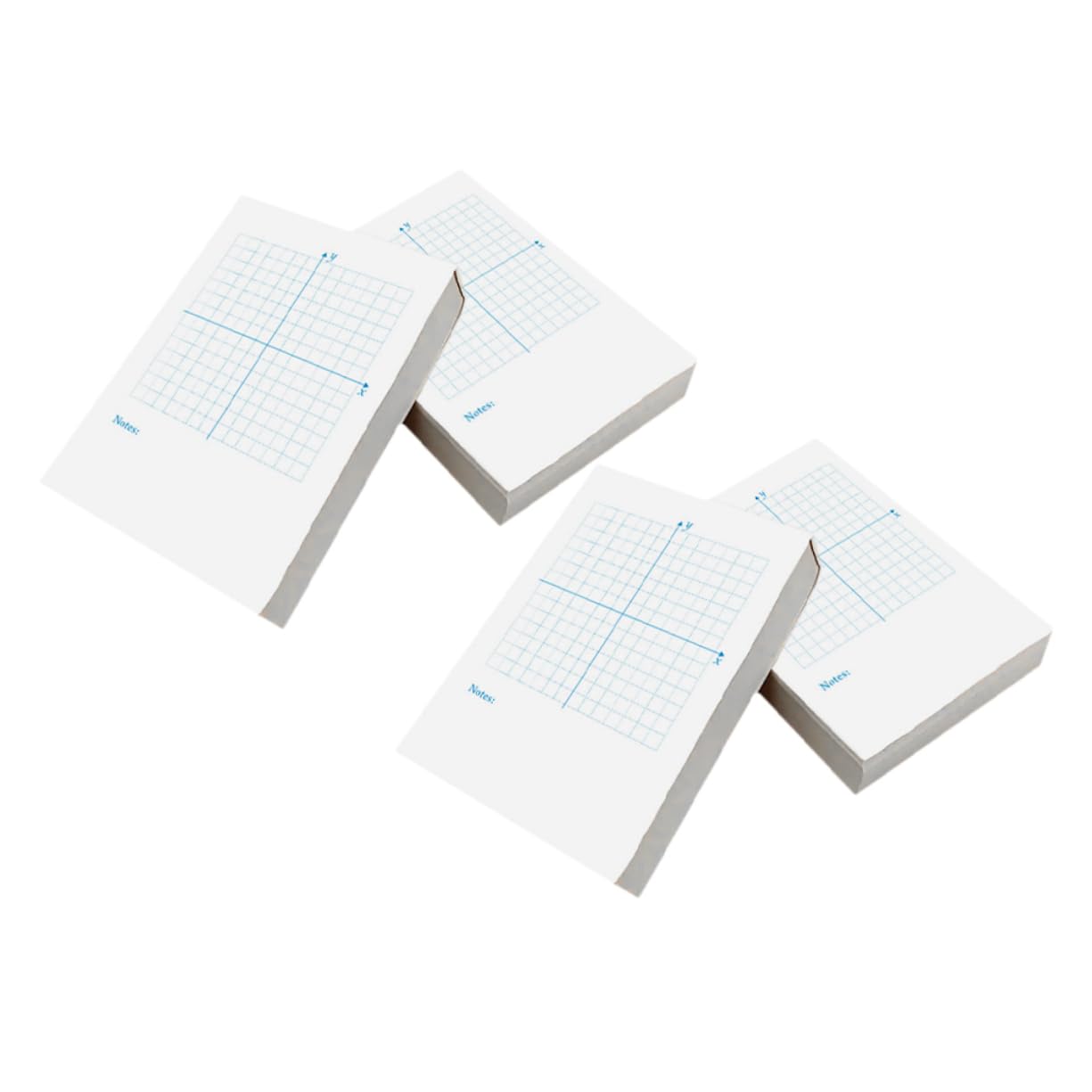 Angoily 3 Pezzi Libro di esercizi di numeri alto matematica coordinata Taccuino classe blocco di carta a griglia fogli sciolti di carta millimetrata graziose schede planimetria bianca