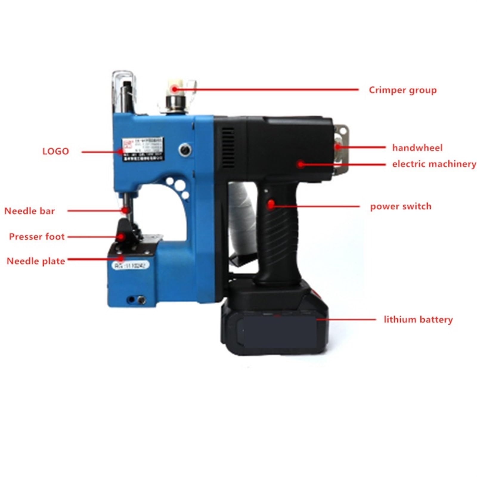 Macchina da Cucire, Macchina da cucire portatile integrata wireless confezionatrice esterna portatile automatica secante sacchi confezionatrice