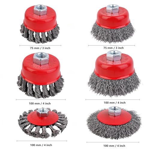 Brosse metallique pour perceuse brosse conique meuleuse poncage m14